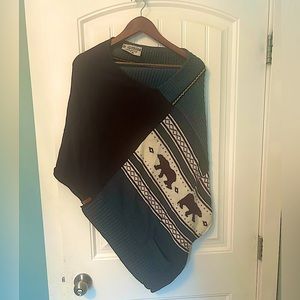 Canadian Made Soft Sweater Poncho